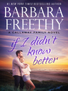 Cover image for If I Didn't Know Better